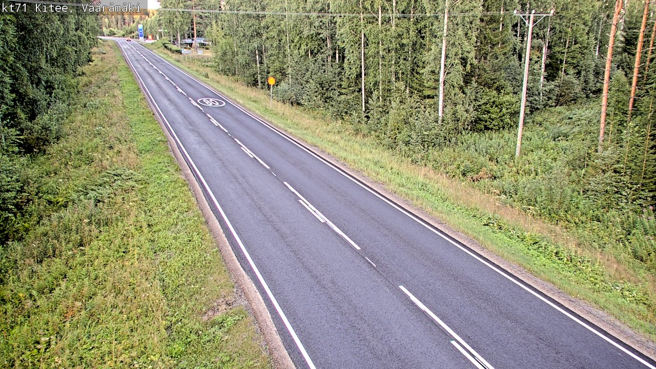 Kelikamerat Kuva Tie 71 Kitee, Väärämäki, Kitee, Pohjois-Karjala