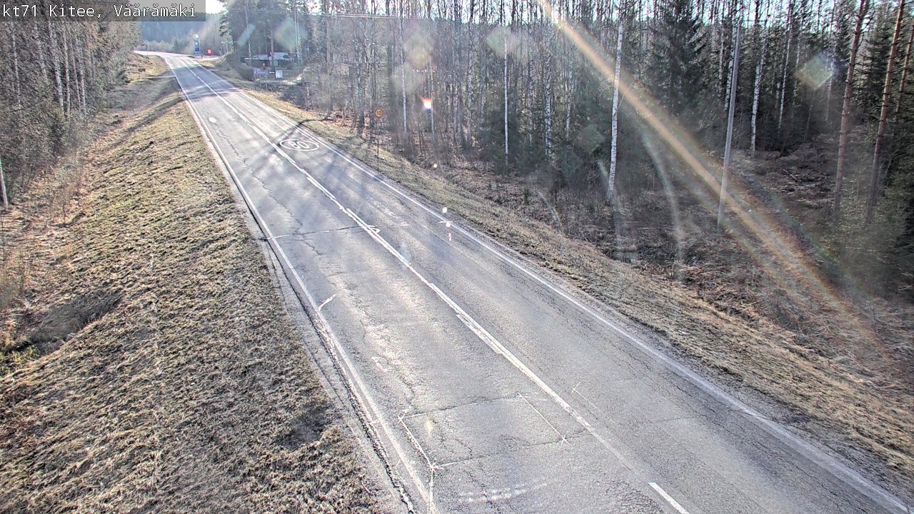 Kelikamerat Kuva Tie 71 Kitee, Väärämäki, Kitee, Pohjois-Karjala