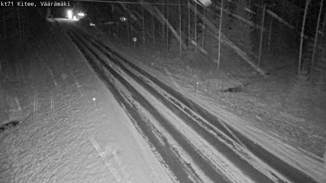 Weather Camera Image Väg 71 Väärämäki, Kitee, Pohjois-Karjala