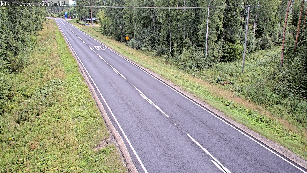 Weather Camera Image Road 71 Väärämäki, Kitee, Pohjois-Karjala