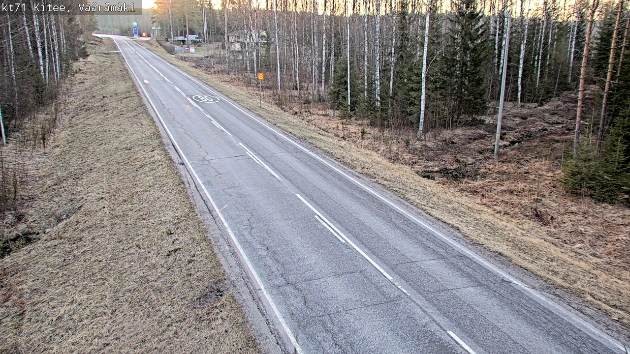 Kelikamerat Kuva Tie 71 Kitee, Väärämäki, Kitee, Pohjois-Karjala