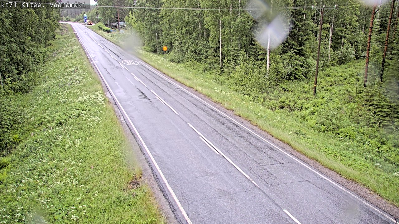 Kelikamerat Kuva Tie 71 Kitee, Väärämäki, Kitee, Pohjois-Karjala