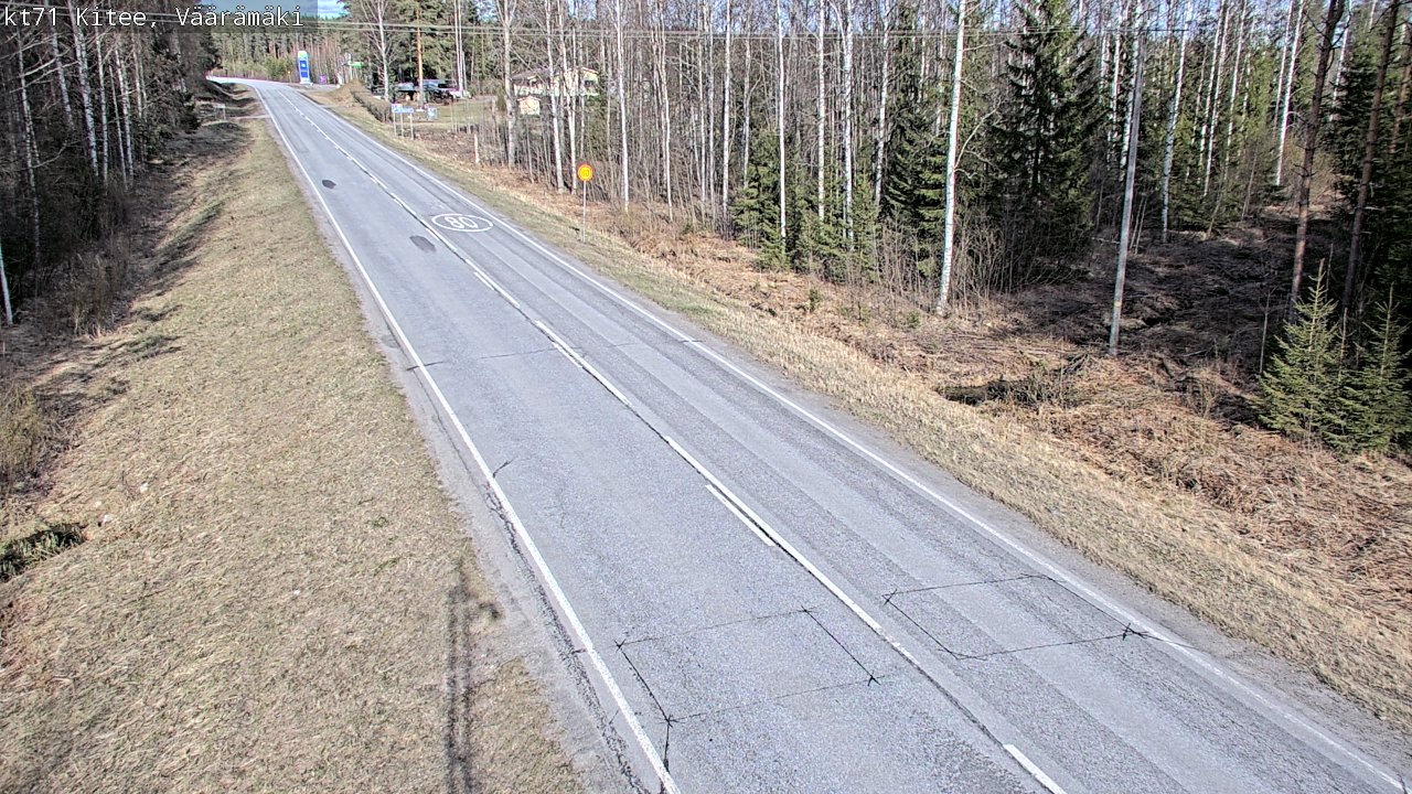 Kelikamerat Kuva Tie 71 Kitee, Väärämäki, Kitee, Pohjois-Karjala