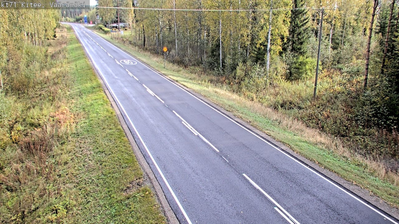 Weather Camera Image Väg 71 Väärämäki, Kitee, Pohjois-Karjala