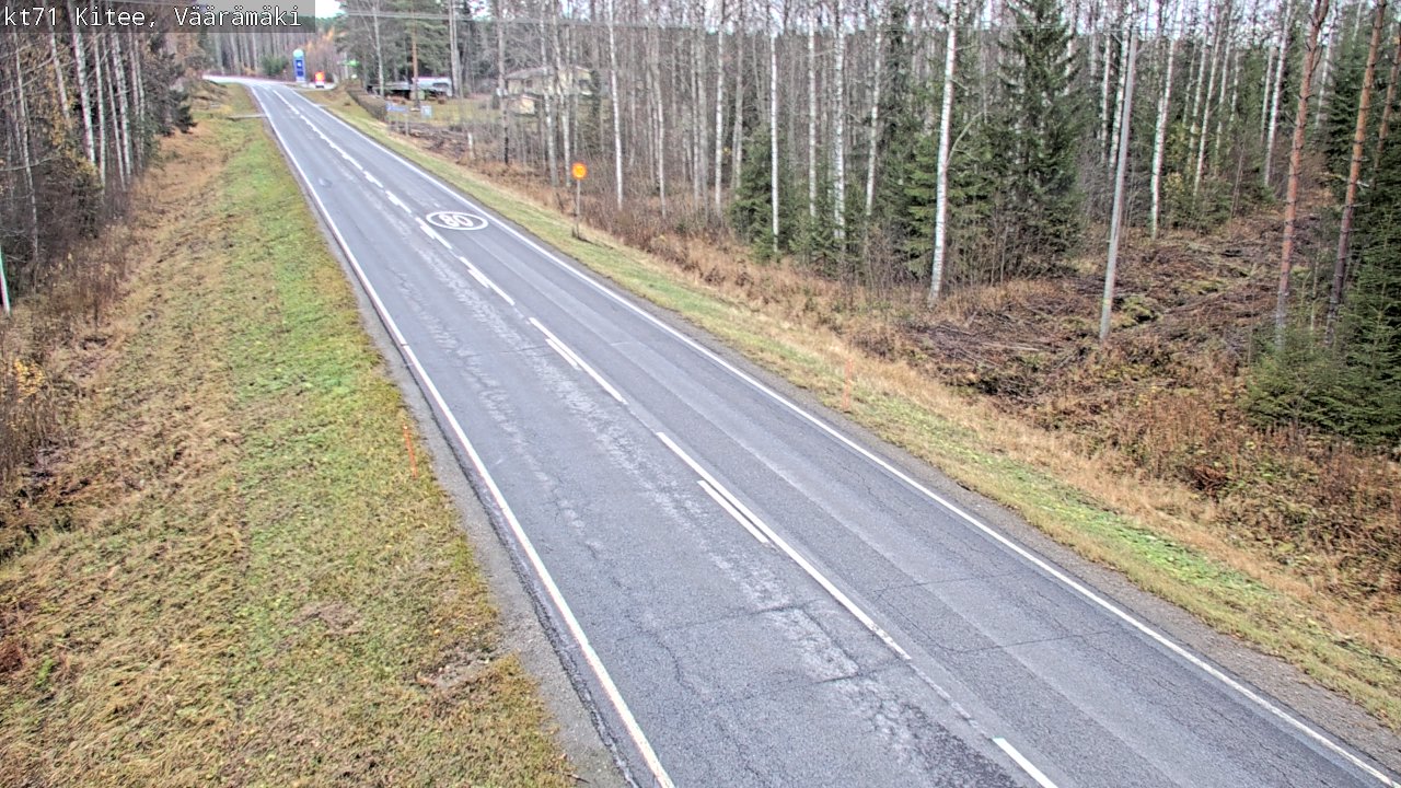 Kelikamerat Kuva Tie 71 Kitee, Väärämäki, Kitee, Pohjois-Karjala