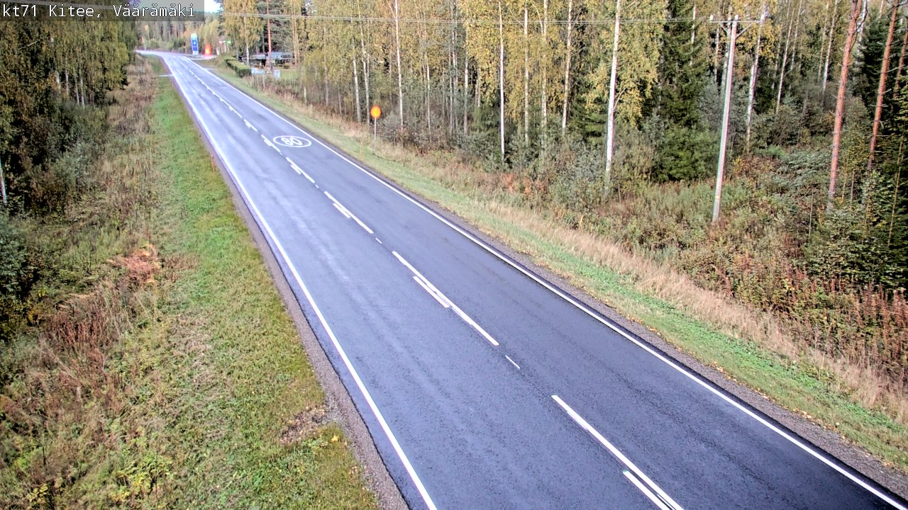 Kelikamerat Kuva Tie 71 Kitee, Väärämäki, Kitee, Pohjois-Karjala