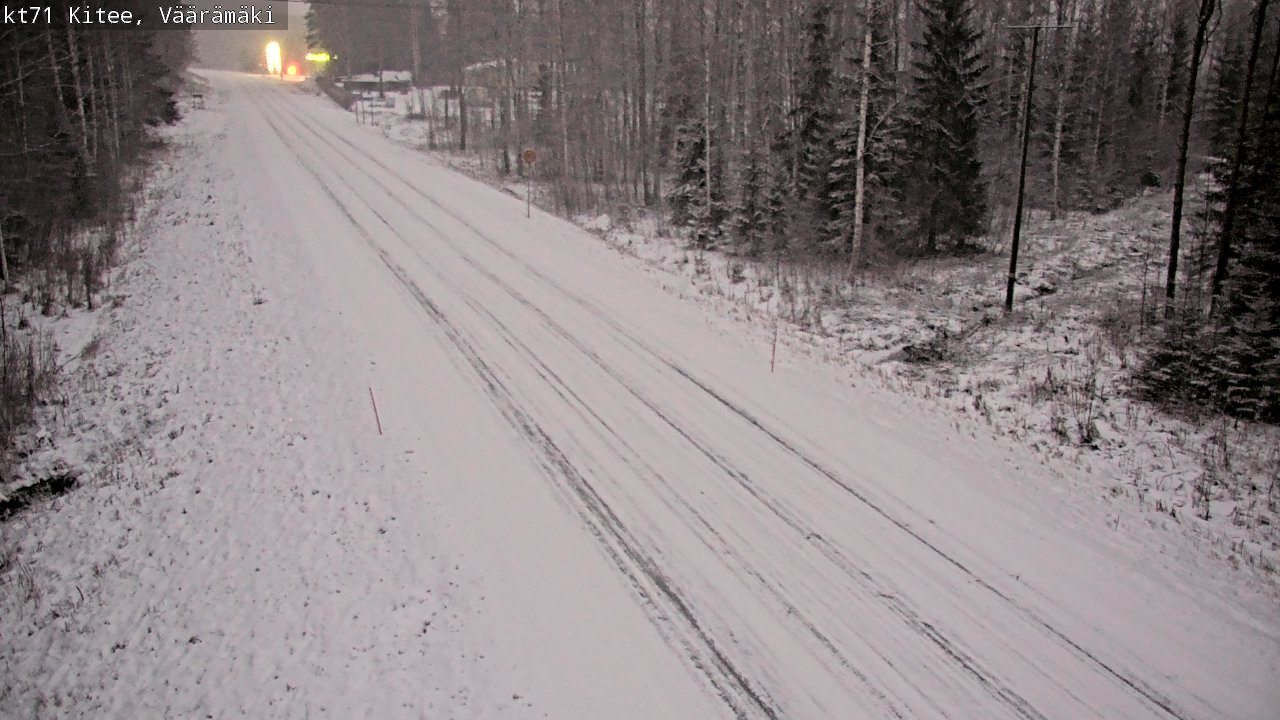 Weather Camera Image Väg 71 Väärämäki, Kitee, Pohjois-Karjala