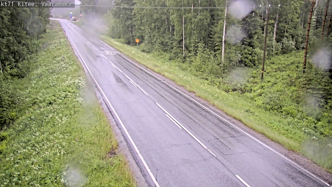 Kelikamerat Kuva Tie 71 Kitee, Väärämäki, Kitee, Pohjois-Karjala