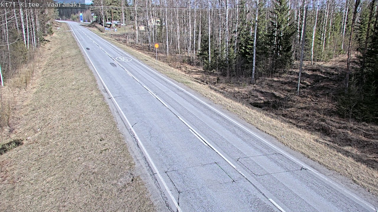 Kelikamerat Kuva Tie 71 Kitee, Väärämäki, Kitee, Pohjois-Karjala