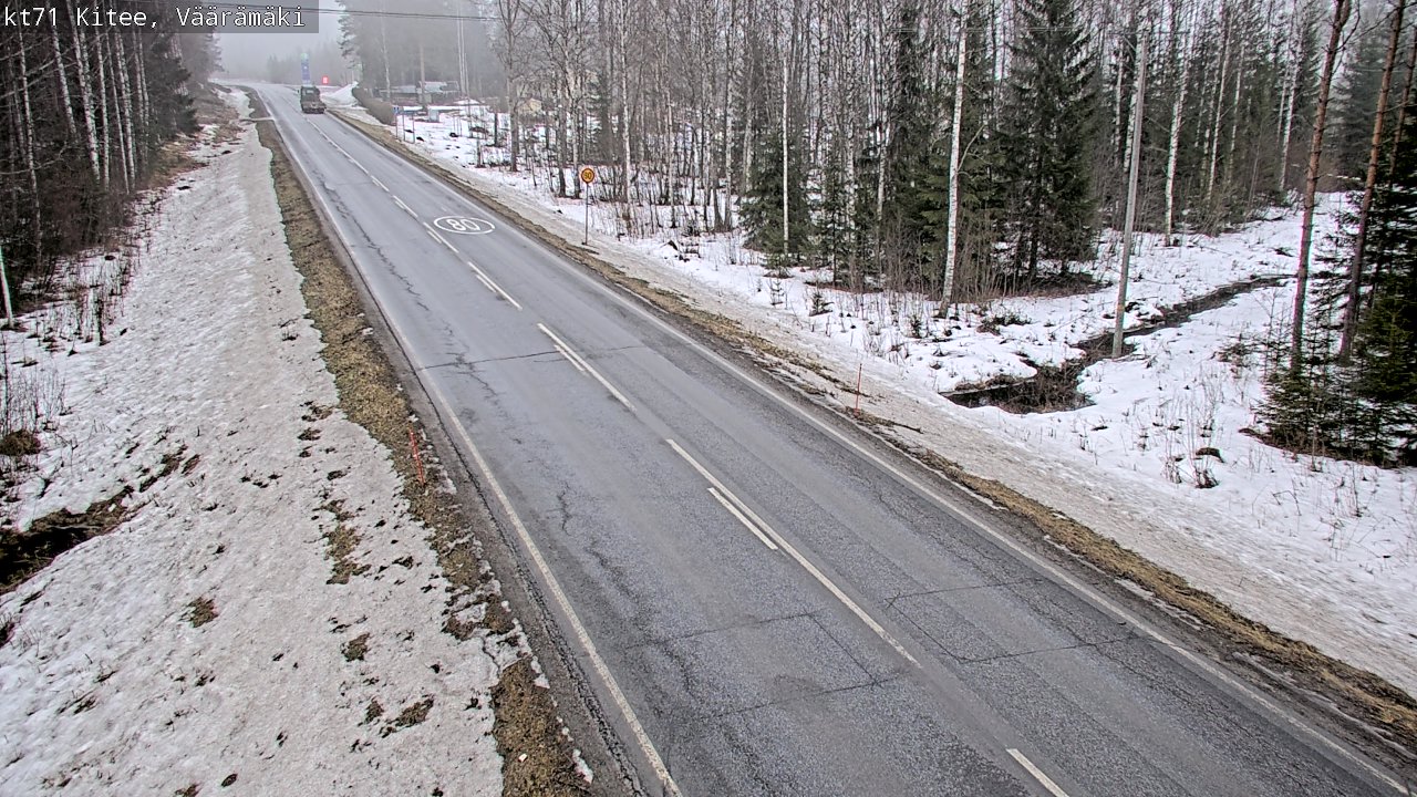 Weather Camera Image Road 71 Väärämäki, Kitee, Pohjois-Karjala