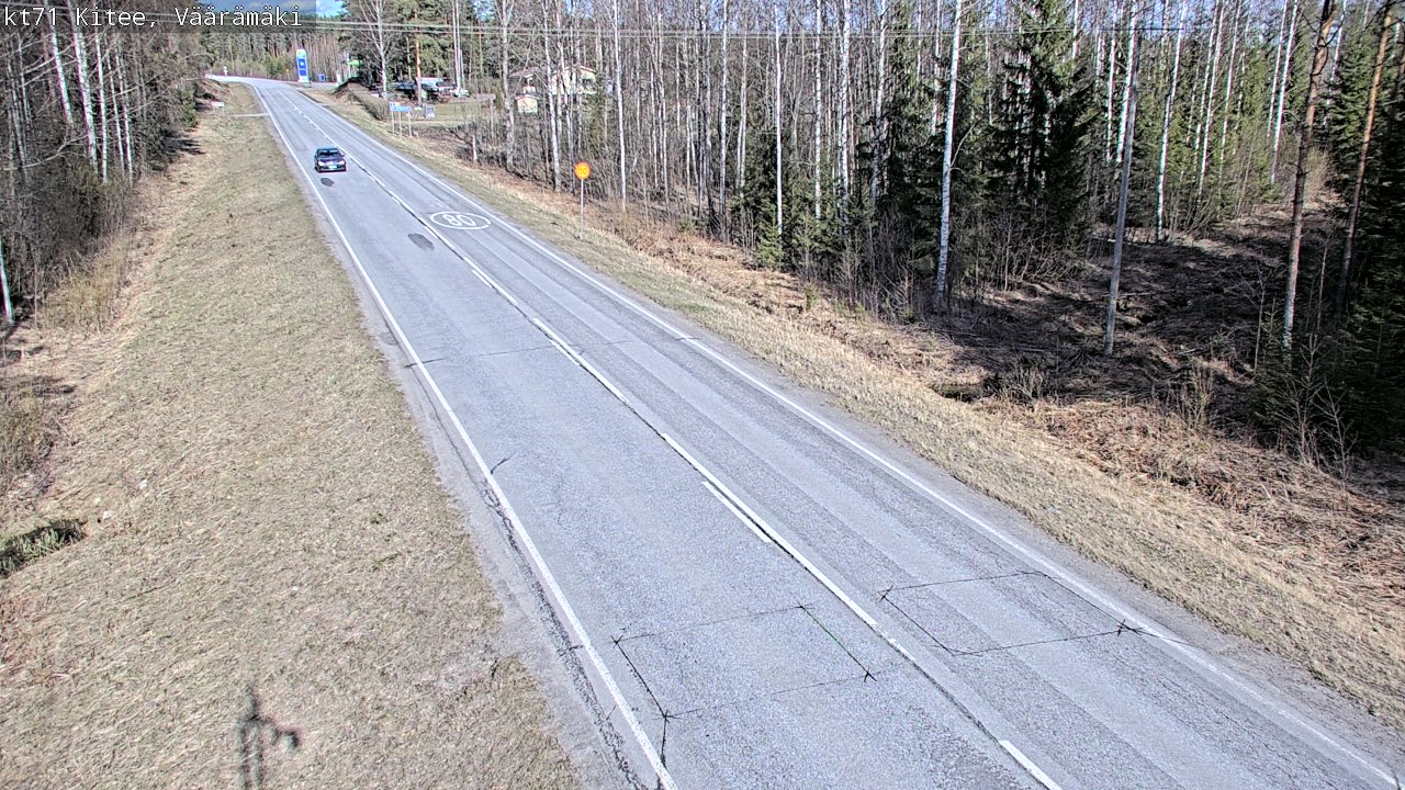 Kelikamerat Kuva Tie 71 Kitee, Väärämäki, Kitee, Pohjois-Karjala
