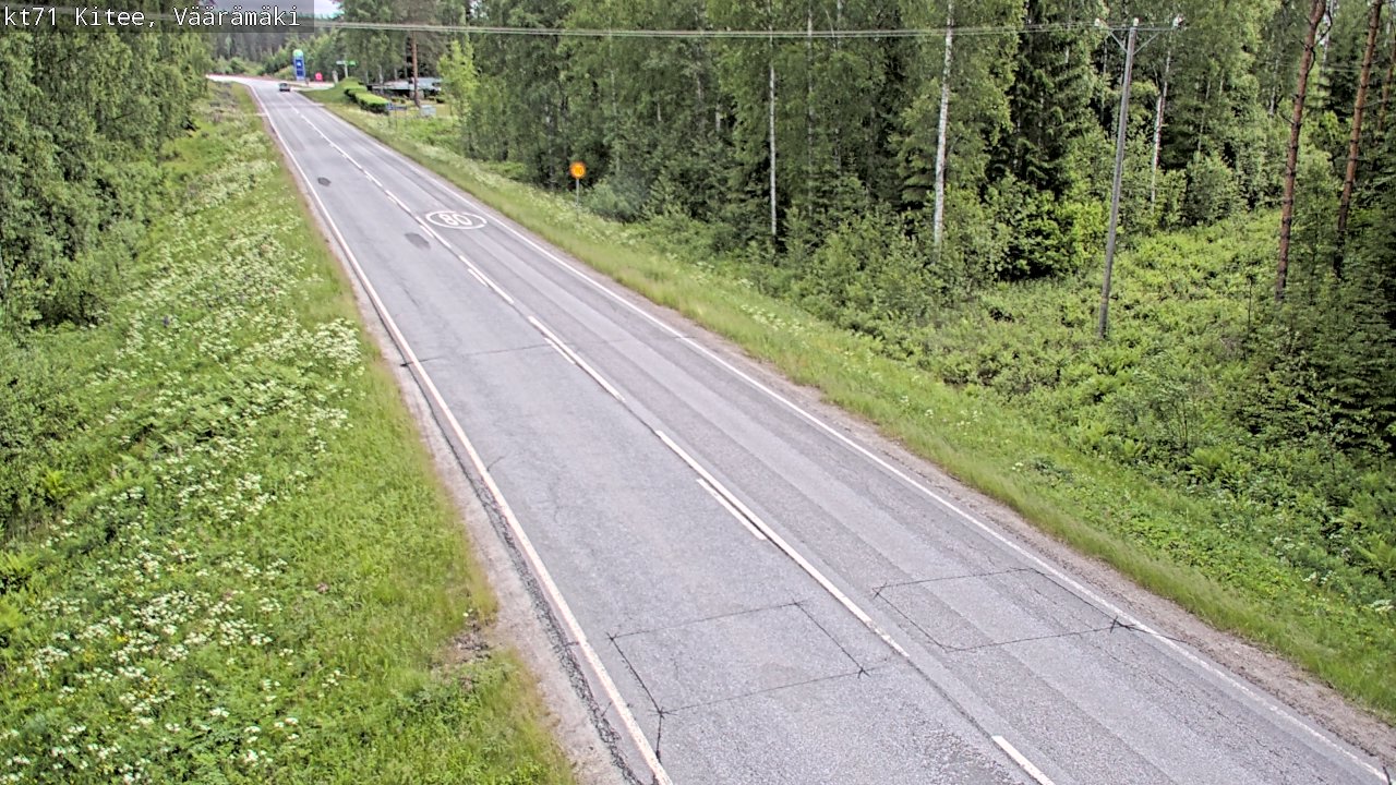 Kelikamerat Kuva Tie 71 Kitee, Väärämäki, Kitee, Pohjois-Karjala