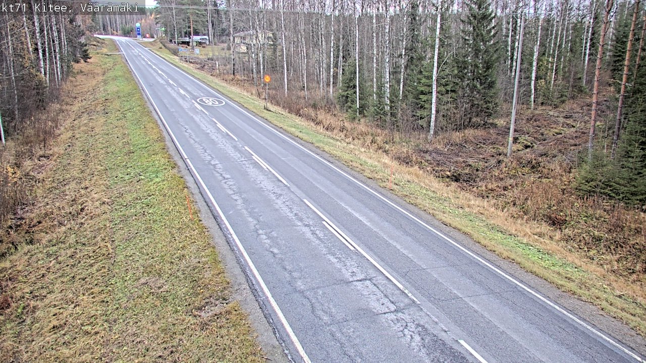 Kelikamerat Kuva Tie 71 Kitee, Väärämäki, Kitee, Pohjois-Karjala