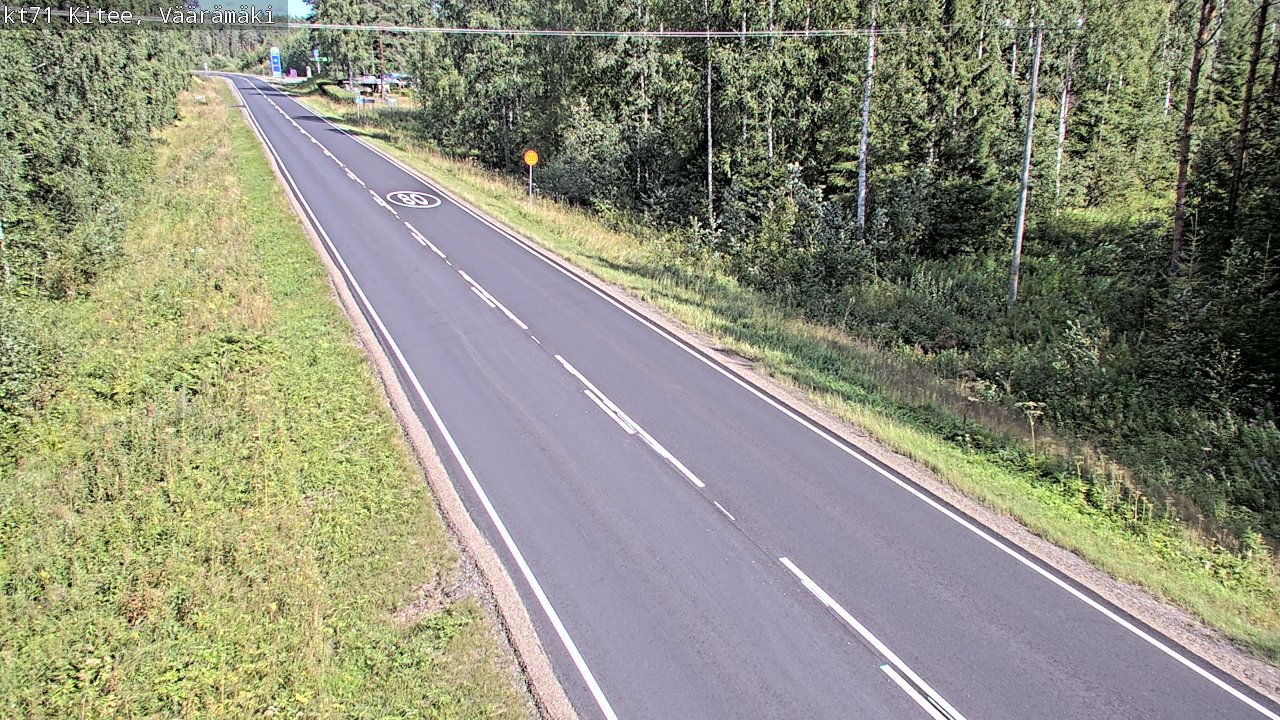 Kelikamerat Kuva Tie 71 Kitee, Väärämäki, Kitee, Pohjois-Karjala