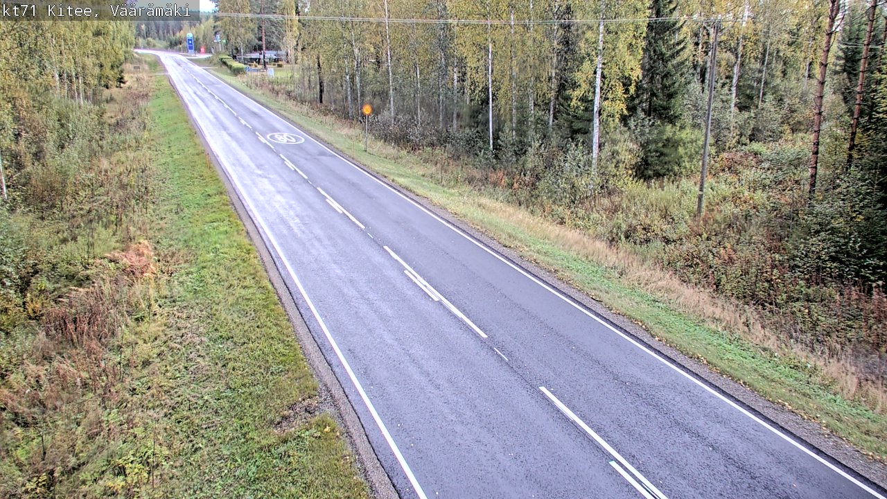 Weather Camera Image Väg 71 Väärämäki, Kitee, Pohjois-Karjala