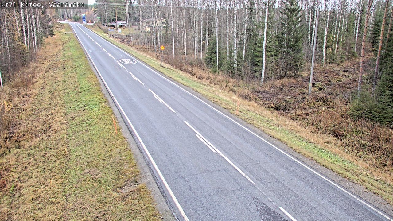 Kelikamerat Kuva Tie 71 Kitee, Väärämäki, Kitee, Pohjois-Karjala