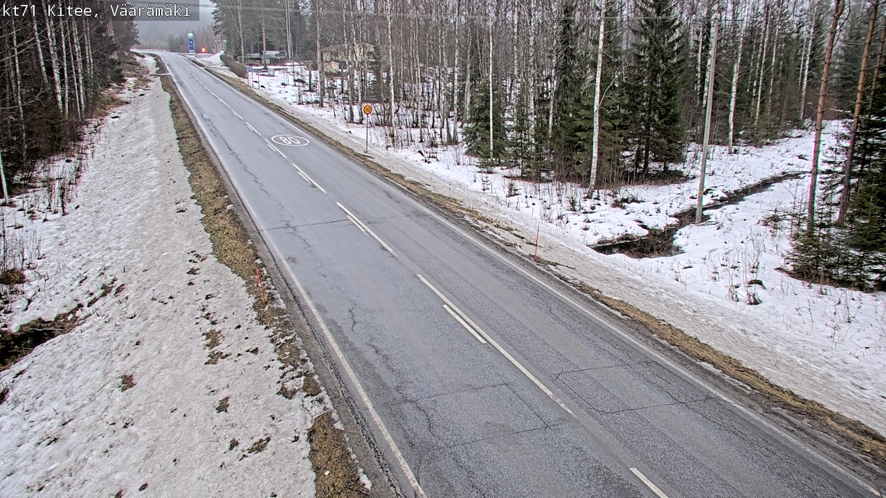Kelikamerat Kuva Tie 71 Kitee, Väärämäki, Kitee, Pohjois-Karjala