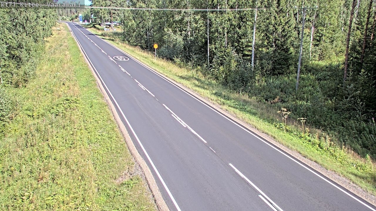 Kelikamerat Kuva Tie 71 Kitee, Väärämäki, Kitee, Pohjois-Karjala