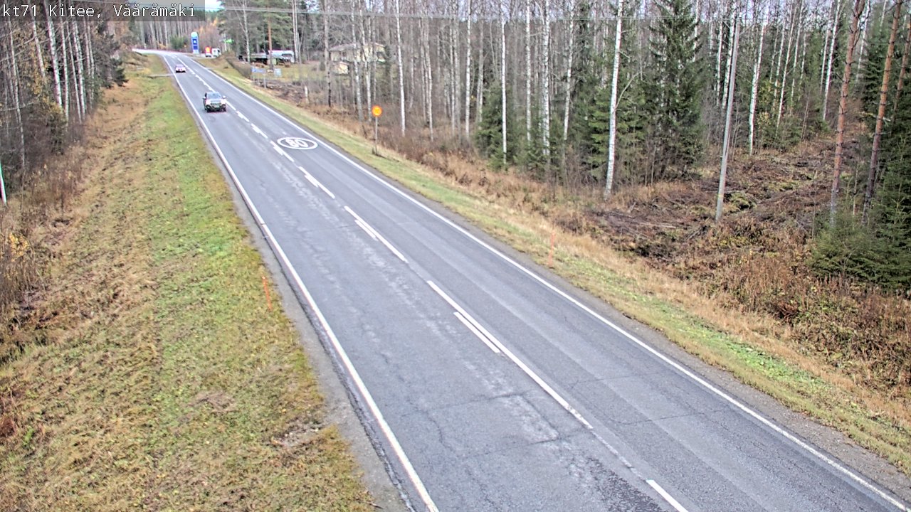 Kelikamerat Kuva Tie 71 Kitee, Väärämäki, Kitee, Pohjois-Karjala