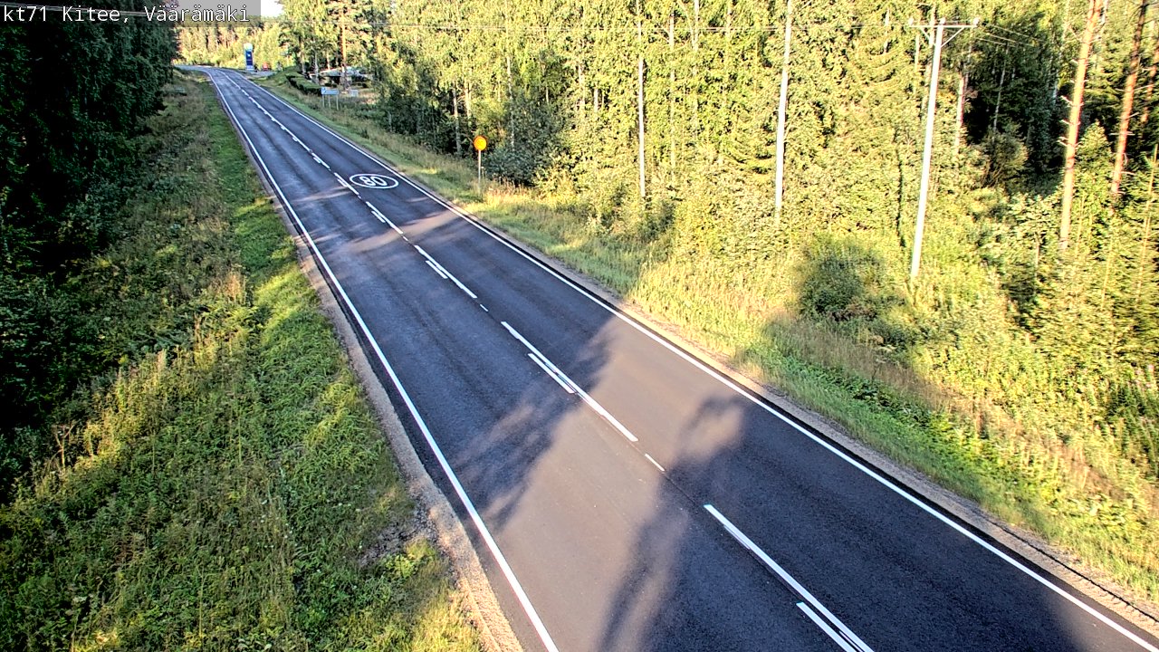 Kelikamerat Kuva Tie 71 Kitee, Väärämäki, Kitee, Pohjois-Karjala