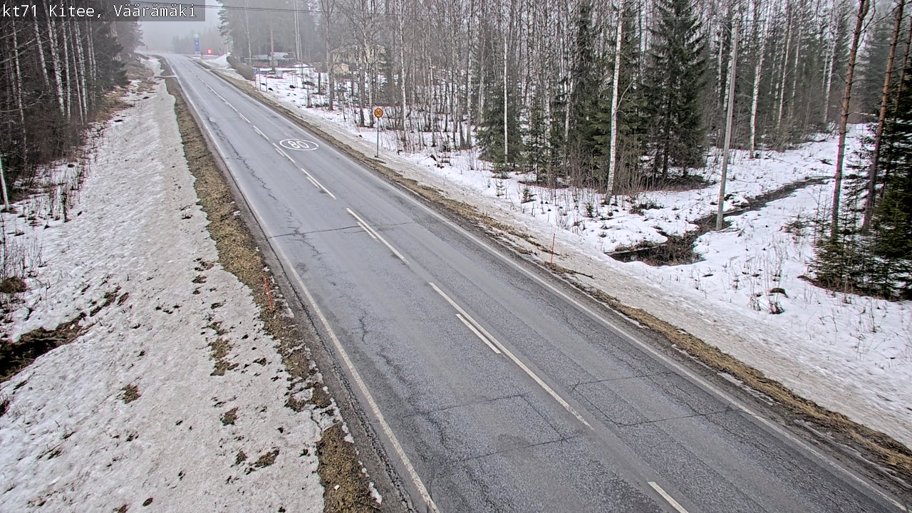 Weather Camera Image Road 71 Väärämäki, Kitee, Pohjois-Karjala