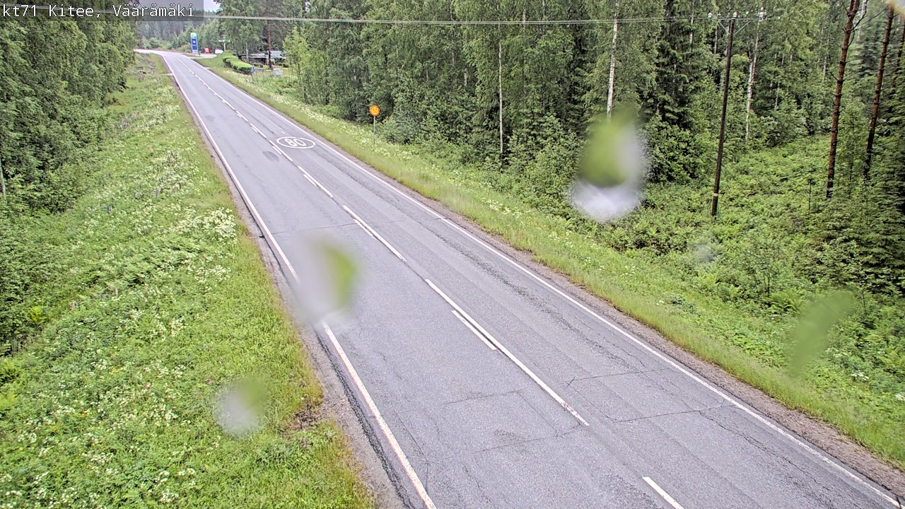 Weather Camera Image Väg 71 Väärämäki, Kitee, Pohjois-Karjala