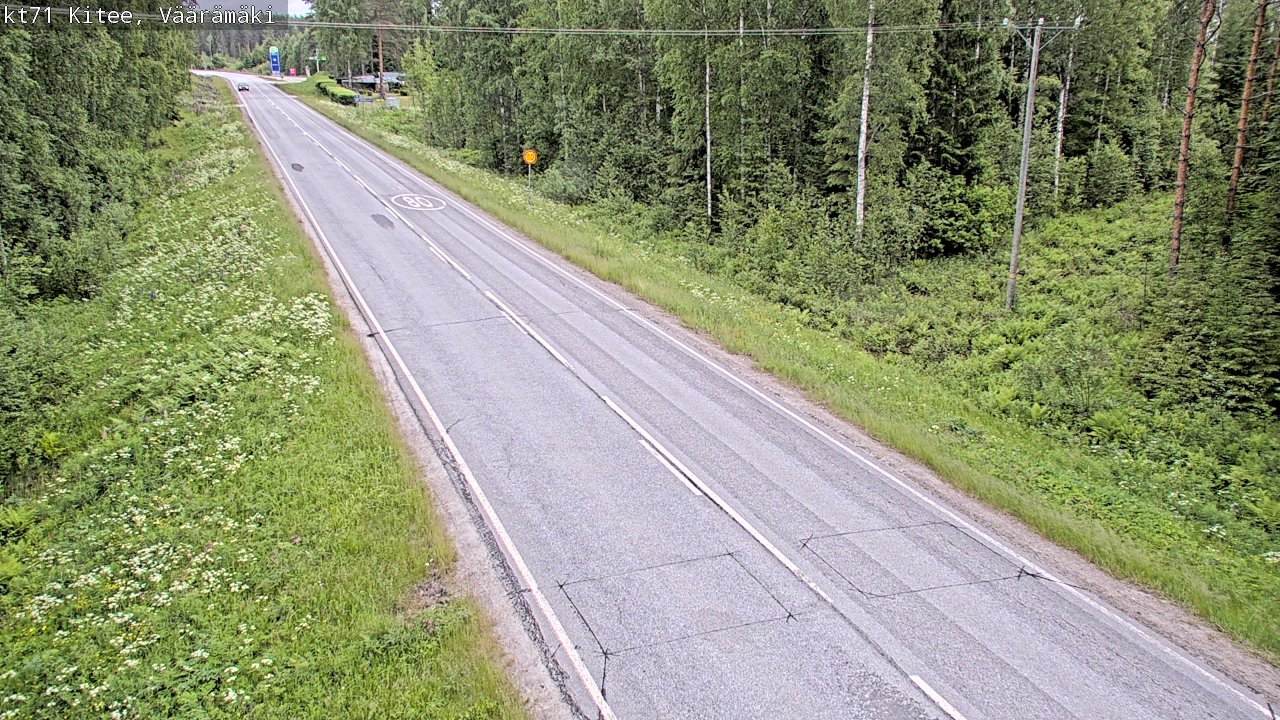 Kelikamerat Kuva Tie 71 Kitee, Väärämäki, Kitee, Pohjois-Karjala