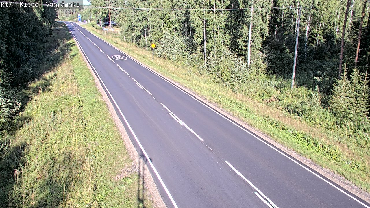 Kelikamerat Kuva Tie 71 Kitee, Väärämäki, Kitee, Pohjois-Karjala
