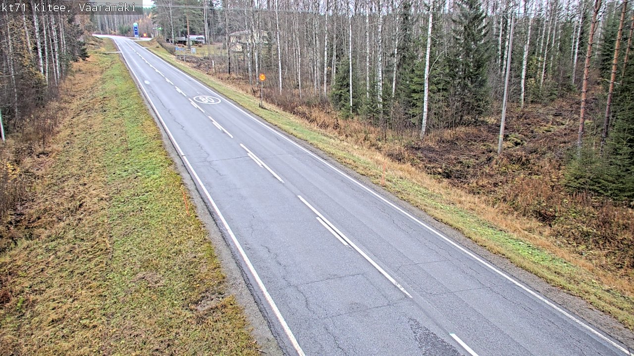Kelikamerat Kuva Tie 71 Kitee, Väärämäki, Kitee, Pohjois-Karjala