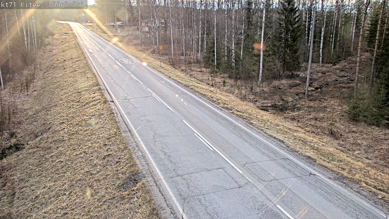Weather Camera Image Road 71 Väärämäki, Kitee, Pohjois-Karjala