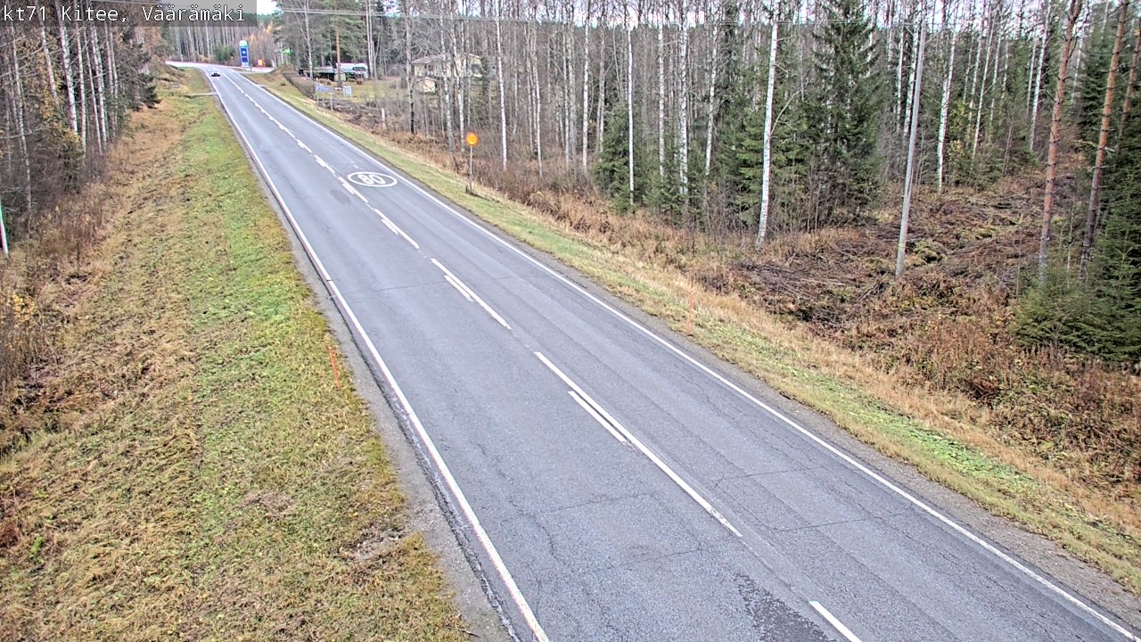 Kelikamerat Kuva Tie 71 Kitee, Väärämäki, Kitee, Pohjois-Karjala