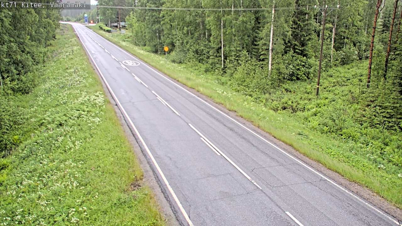 Kelikamerat Kuva Tie 71 Kitee, Väärämäki, Kitee, Pohjois-Karjala