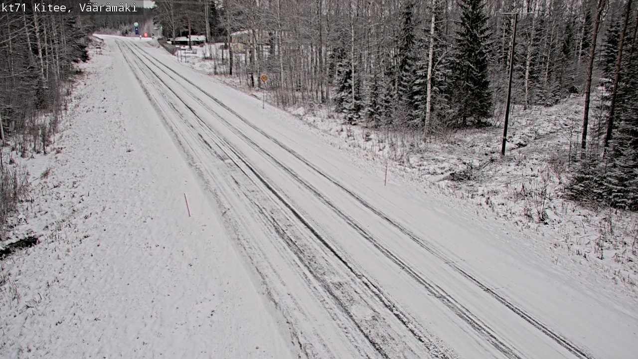 Weather Camera Image Väg 71 Väärämäki, Kitee, Pohjois-Karjala