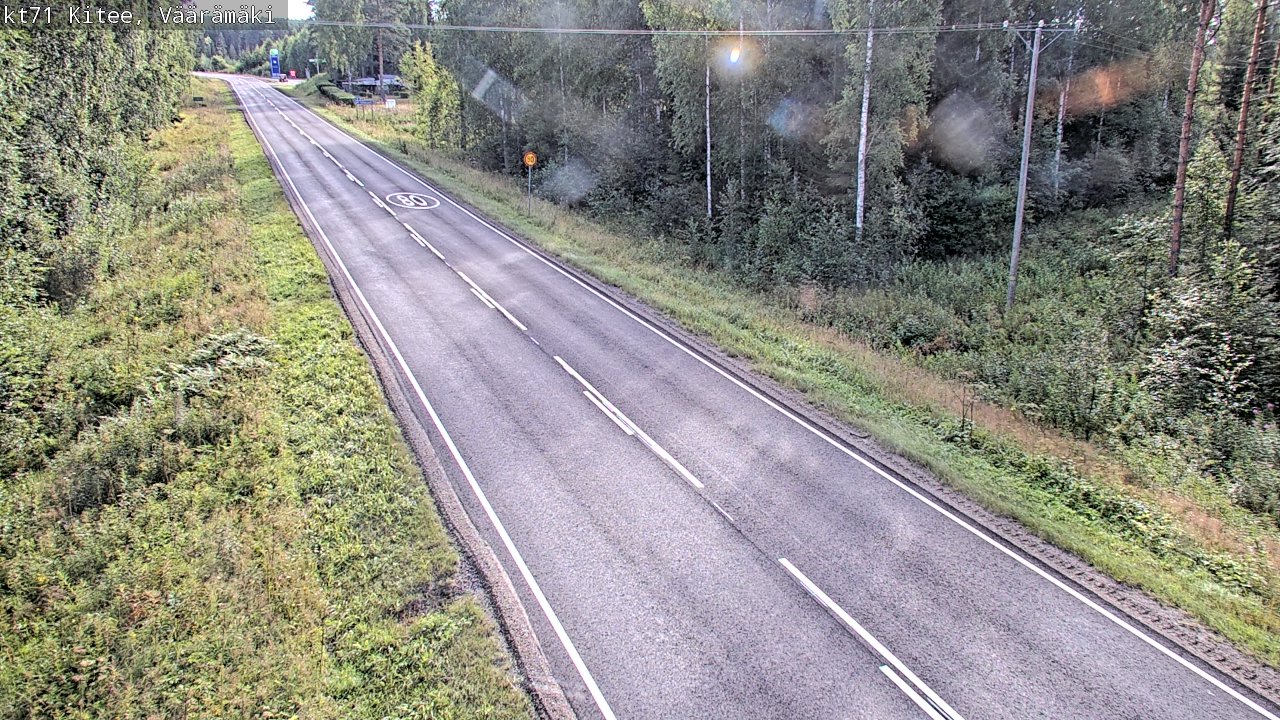 Weather Camera Image Road 71 Väärämäki, Kitee, Pohjois-Karjala
