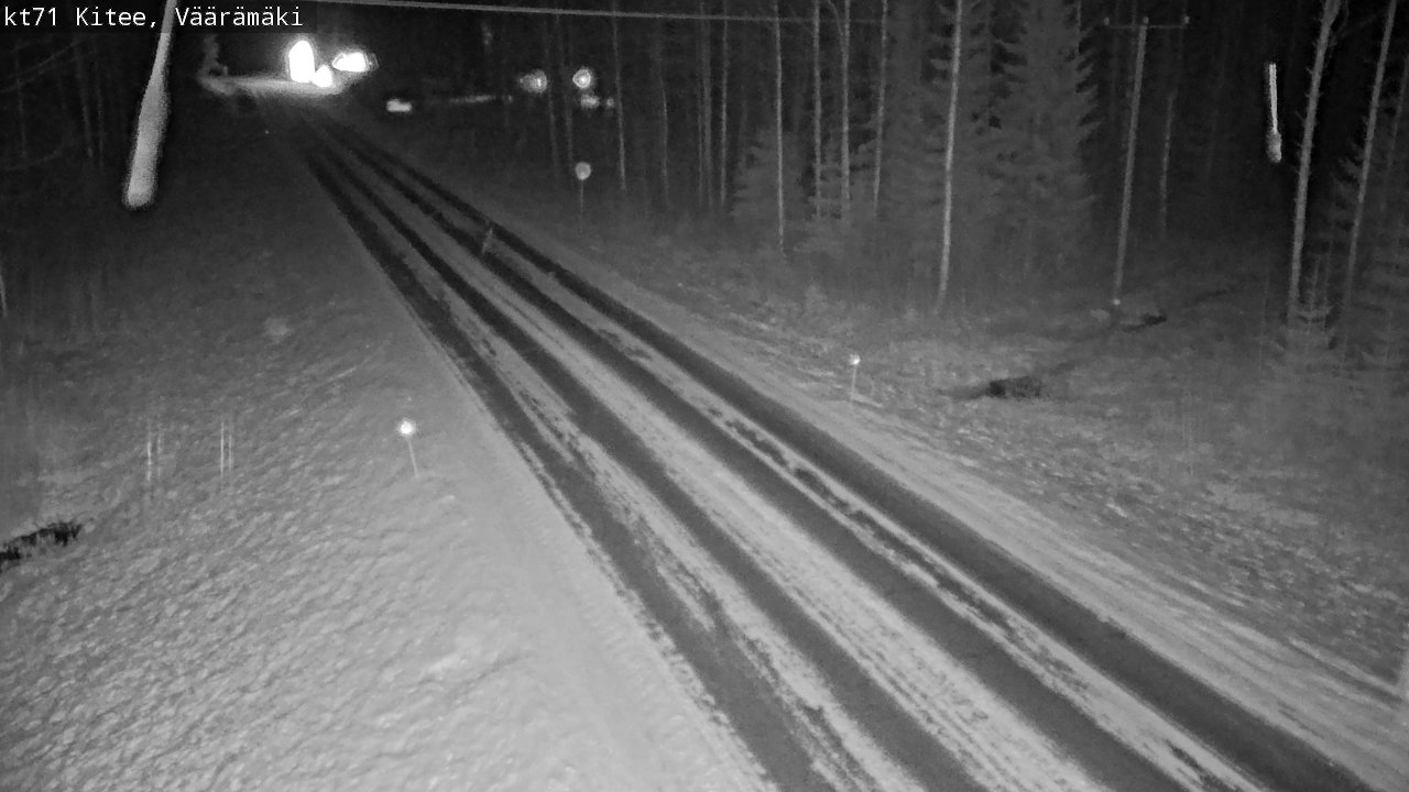 Weather Camera Image Väg 71 Väärämäki, Kitee, Pohjois-Karjala
