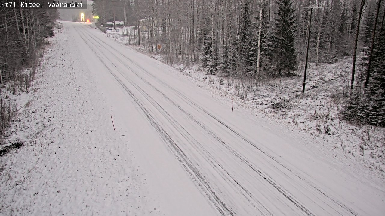 Weather Camera Image Väg 71 Väärämäki, Kitee, Pohjois-Karjala