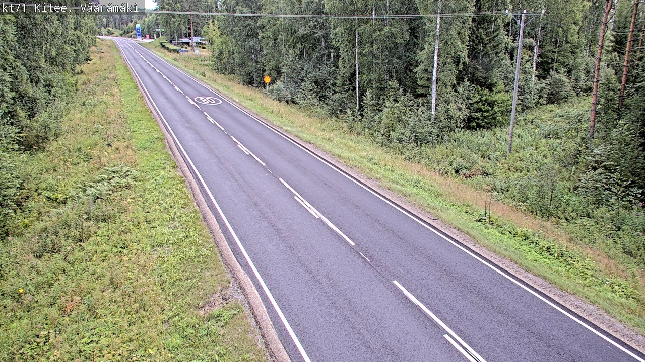 Weather Camera Image Road 71 Väärämäki, Kitee, Pohjois-Karjala