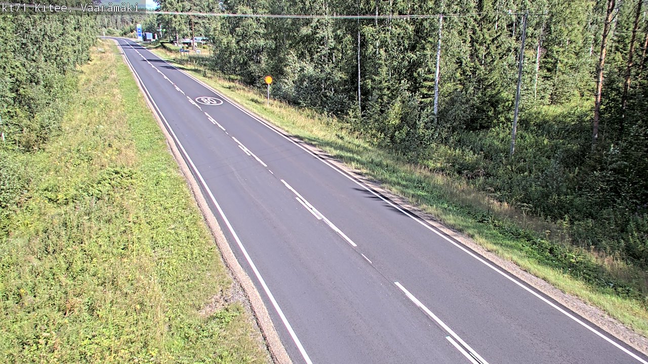 Kelikamerat Kuva Tie 71 Kitee, Väärämäki, Kitee, Pohjois-Karjala