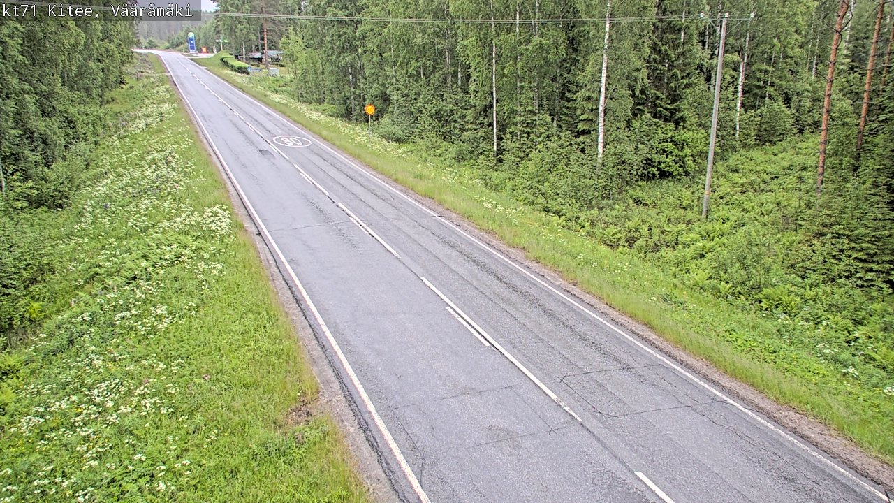 Kelikamerat Kuva Tie 71 Kitee, Väärämäki, Kitee, Pohjois-Karjala