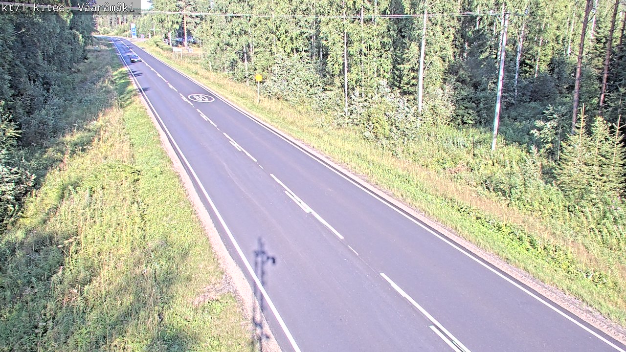 Kelikamerat Kuva Tie 71 Kitee, Väärämäki, Kitee, Pohjois-Karjala