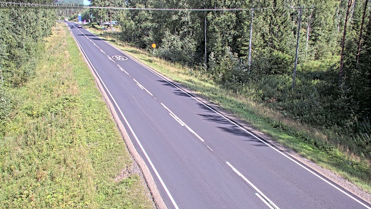 Kelikamerat Kuva Tie 71 Kitee, Väärämäki, Kitee, Pohjois-Karjala