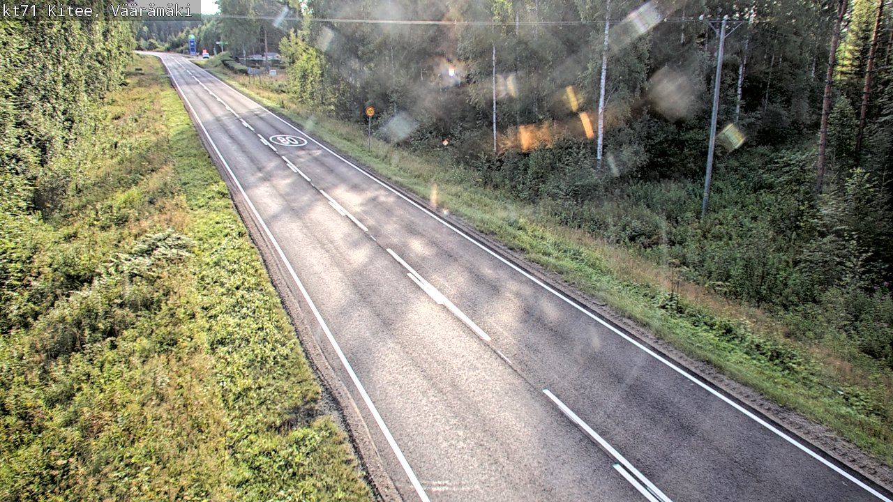 Weather Camera Image Road 71 Väärämäki, Kitee, Pohjois-Karjala