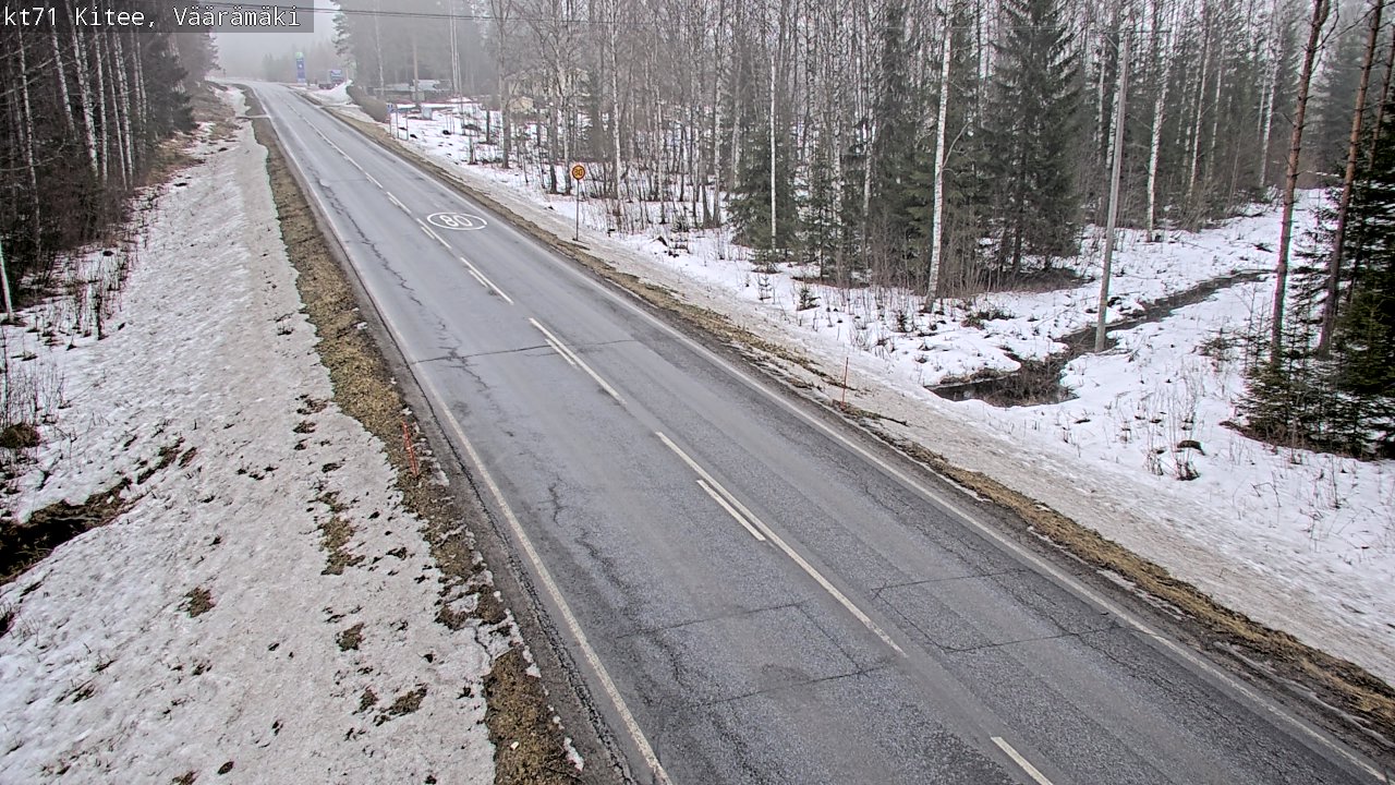 Weather Camera Image Road 71 Väärämäki, Kitee, Pohjois-Karjala