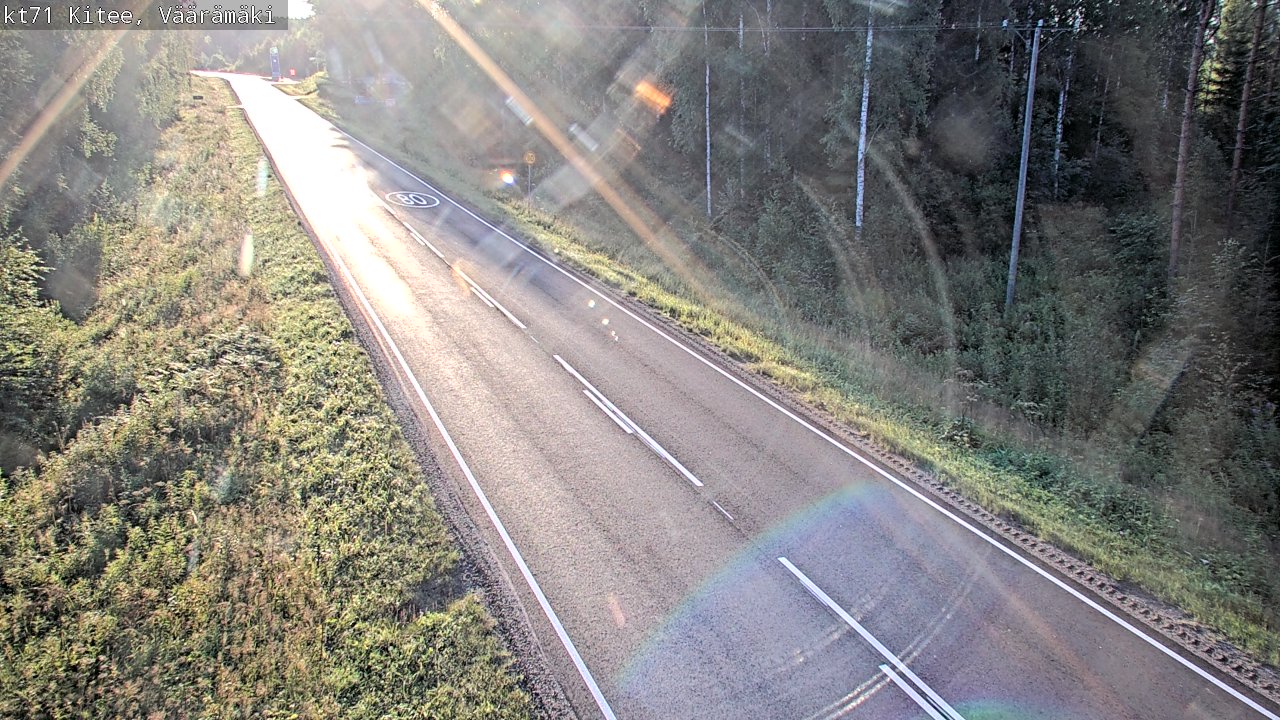 Weather Camera Image Road 71 Väärämäki, Kitee, Pohjois-Karjala