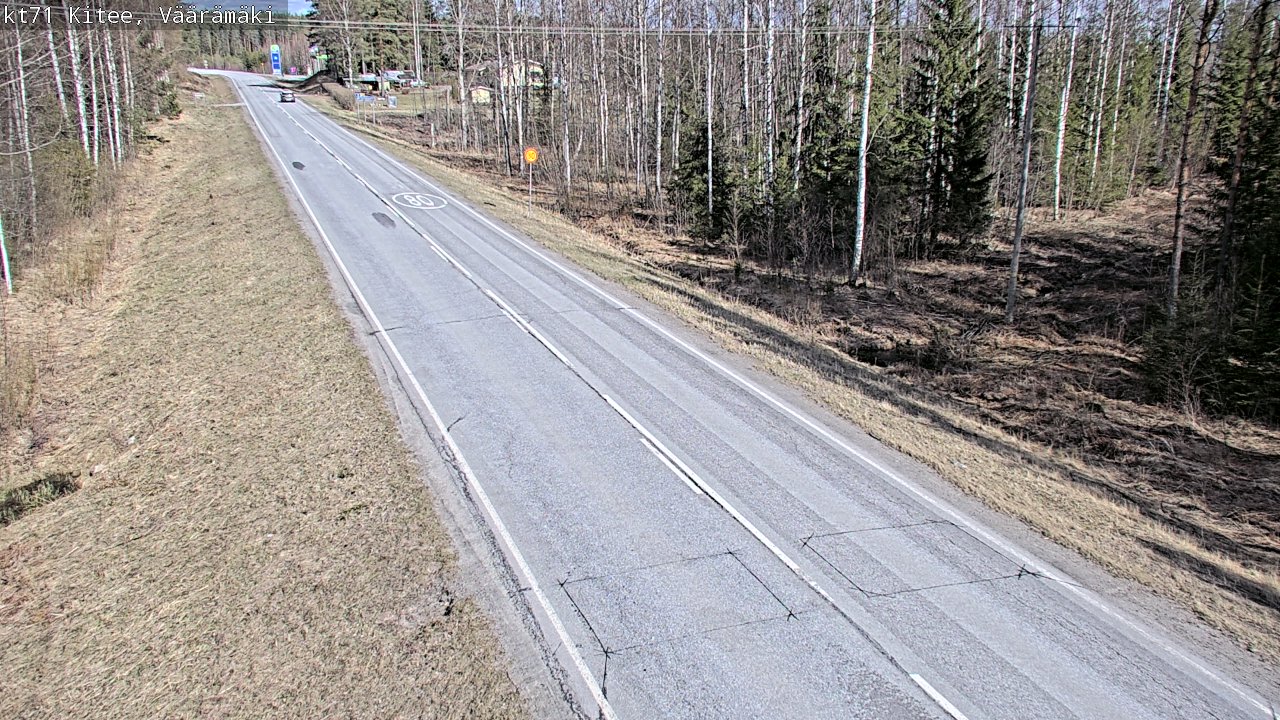 Kelikamerat Kuva Tie 71 Kitee, Väärämäki, Kitee, Pohjois-Karjala