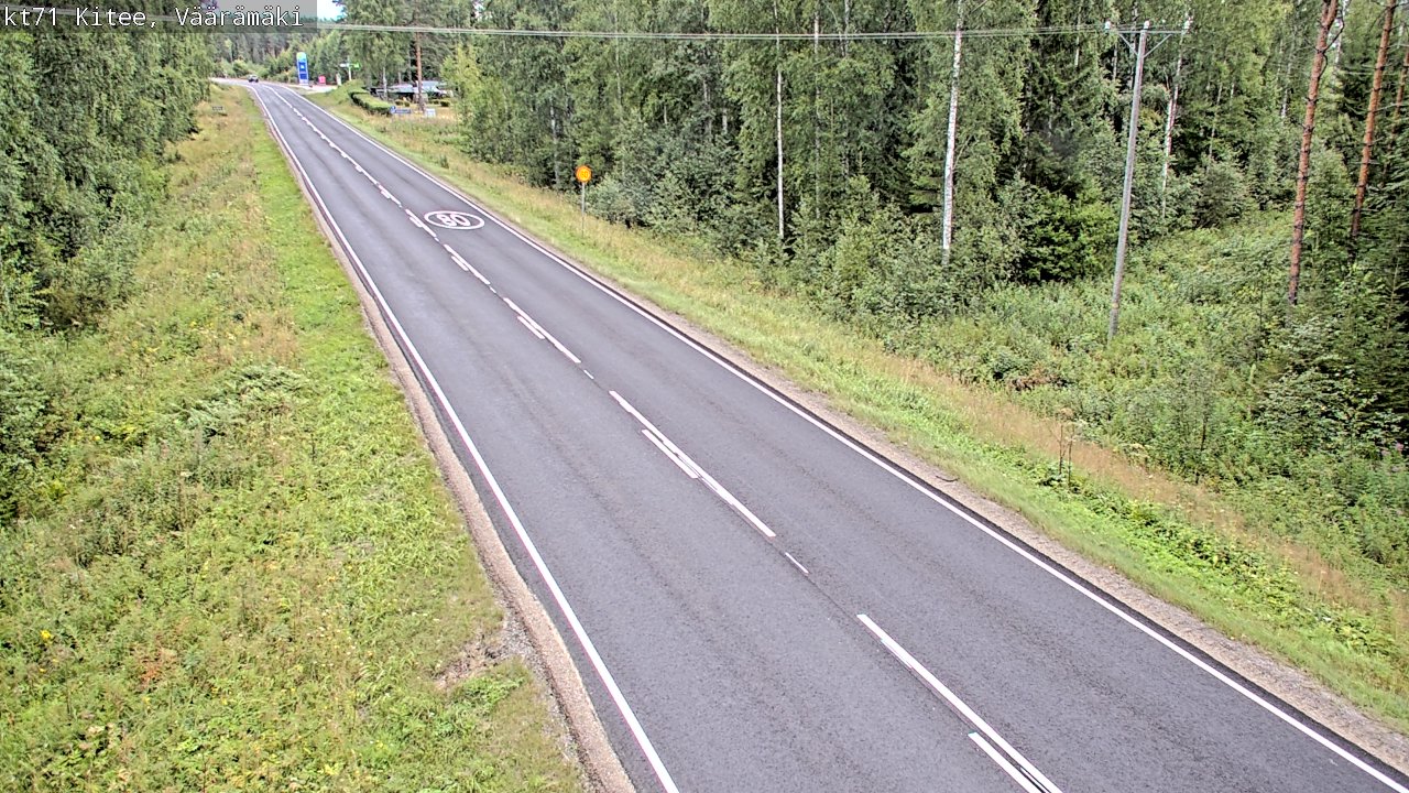 Weather Camera Image Road 71 Väärämäki, Kitee, Pohjois-Karjala