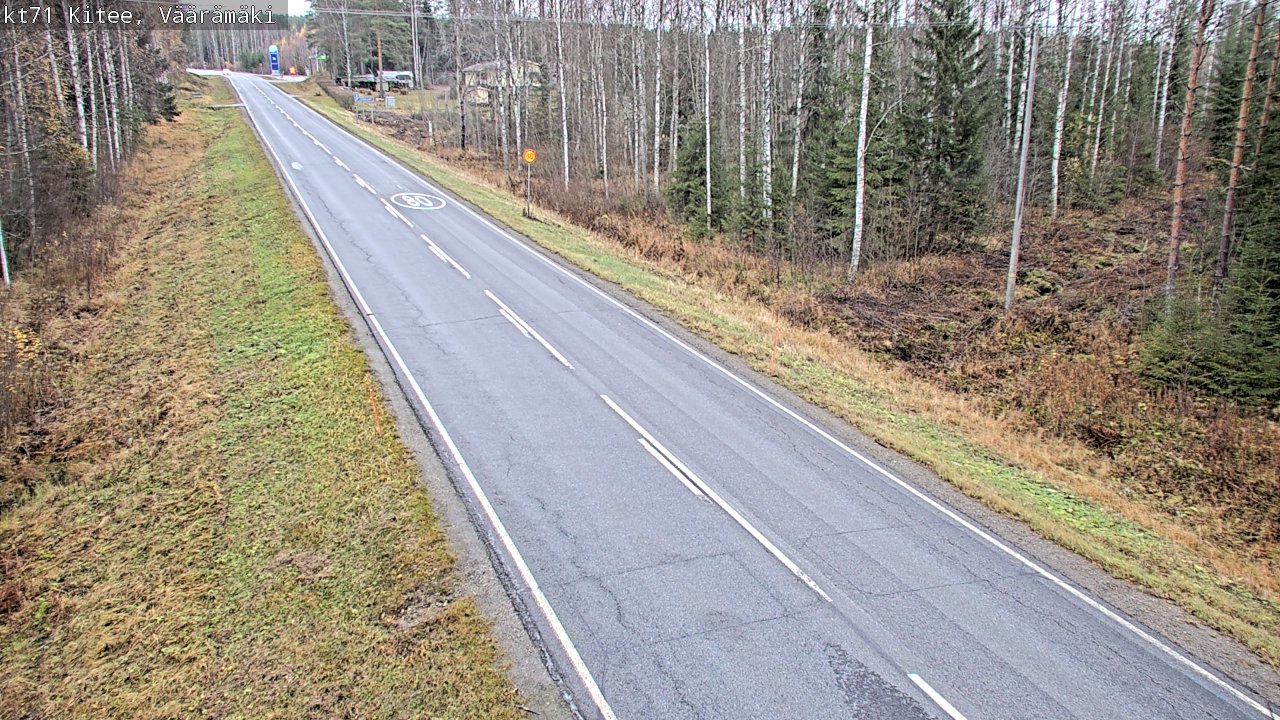 Kelikamerat Kuva Tie 71 Kitee, Väärämäki, Kitee, Pohjois-Karjala