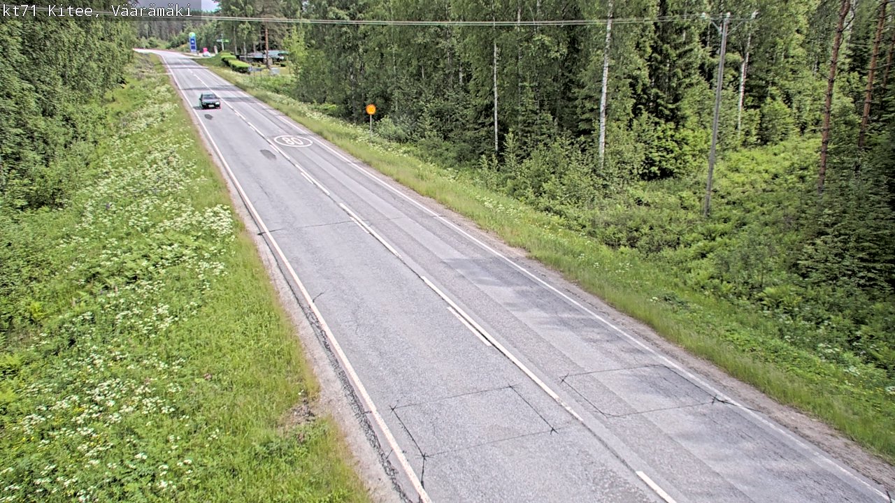 Kelikamerat Kuva Tie 71 Kitee, Väärämäki, Kitee, Pohjois-Karjala