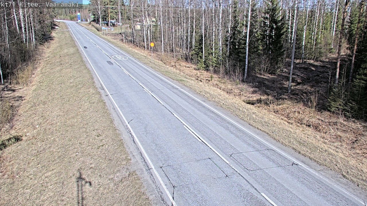 Kelikamerat Kuva Tie 71 Kitee, Väärämäki, Kitee, Pohjois-Karjala