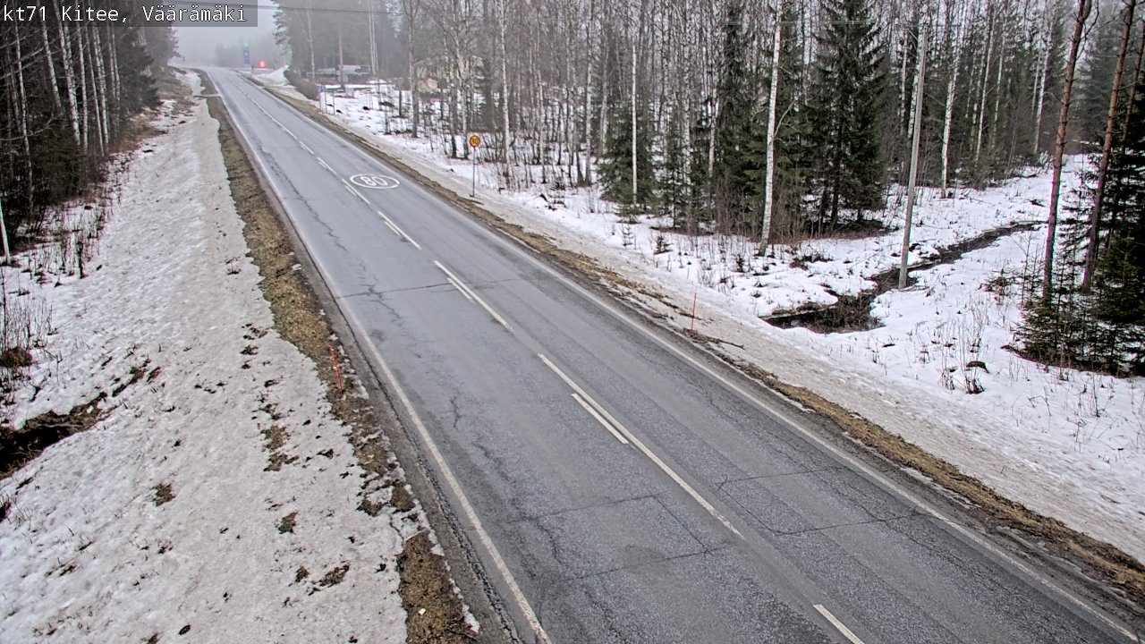 Kelikamerat Kuva Tie 71 Kitee, Väärämäki, Kitee, Pohjois-Karjala